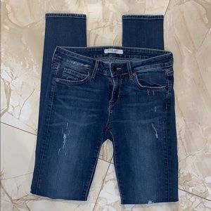 Rich & Skinny Light Distress Skinny Jeans Sz 26